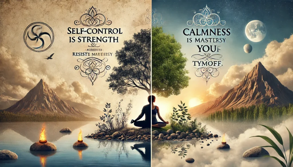 Self-control is Strength. Calmness is Mastery. You - Tymoff